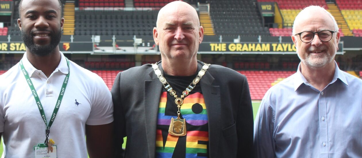 Cllr Phil Williams at Vicarage Road